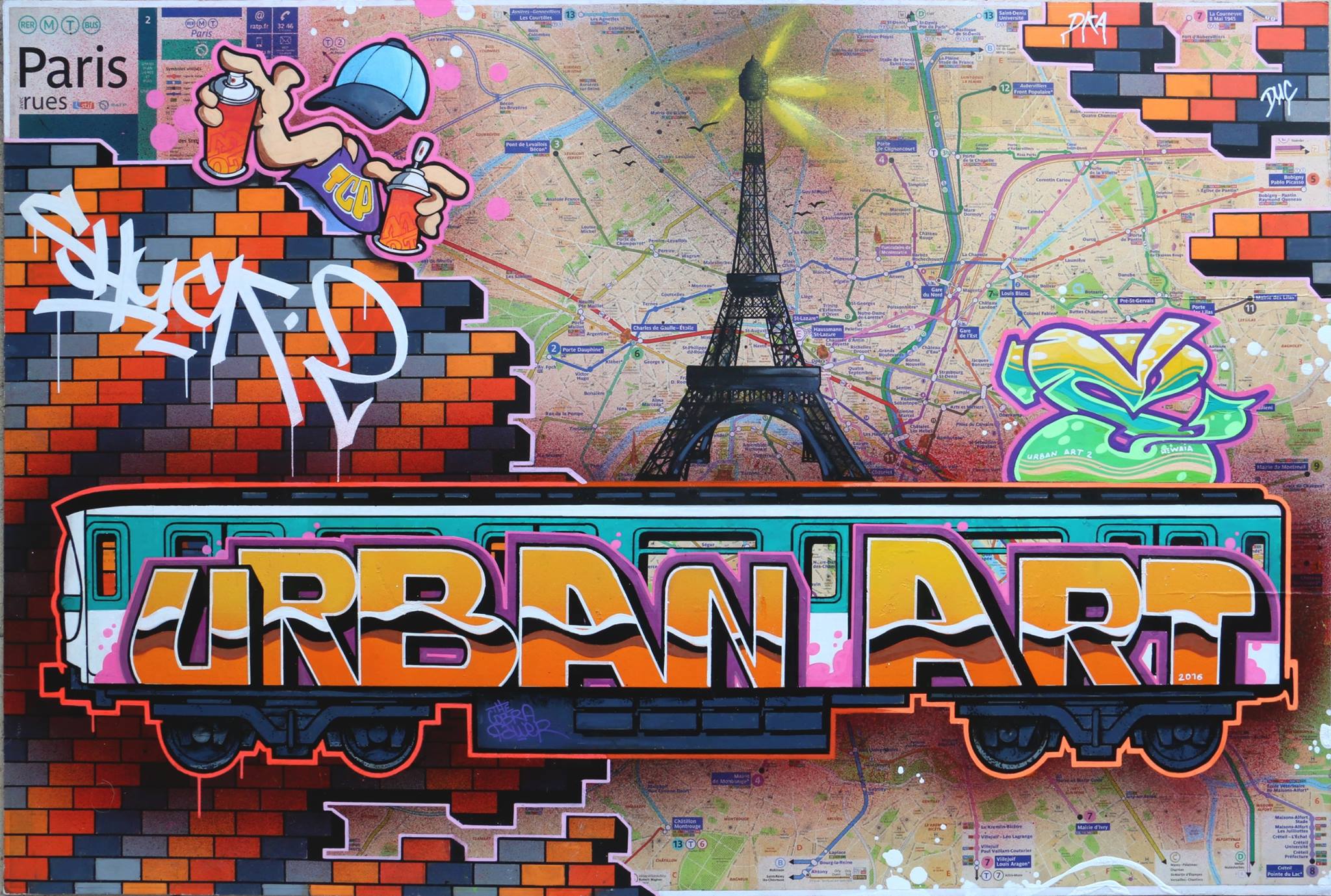 Graffiti And Street Art Vente Aux Enchères Urban Art Crew Association Faisant La Promotion
