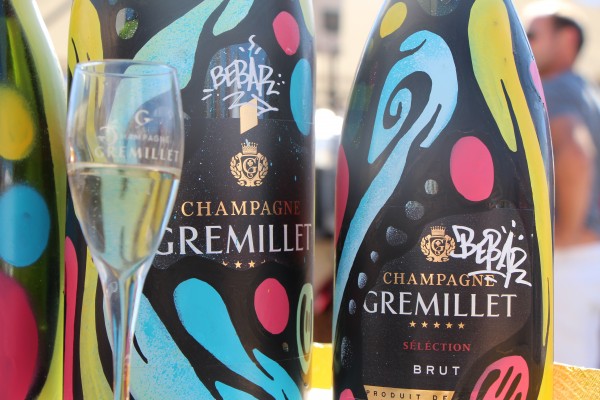 Bouteille custom by Bebar Champagne Gremillet