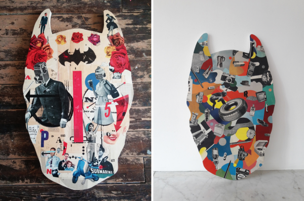 à gauche : Collaboration avec Noty Aroz #1 / à droite : Collaboration avec Noty Aroz #2